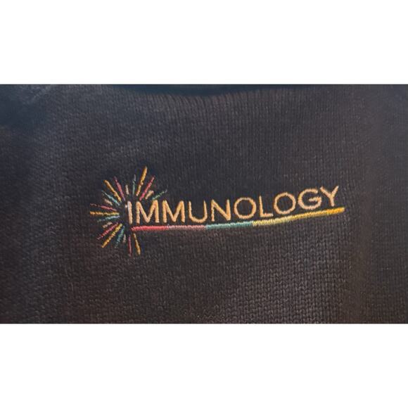 Patagonia Black Better Sweater Fleece Vest Womens Large Immunology Logo - Picture 7 of 7